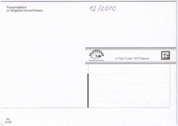 Cartoline postali: Davos - Parsenn Skigebiet – Usato da Binningen venduto da Mountainrider 1