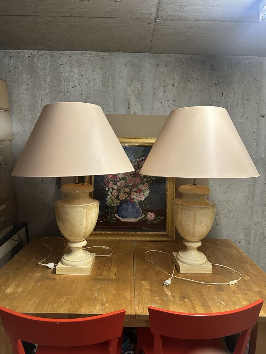 Lampen: Lampes de chevet élégantes, ensemble de 2. Impeccable! 90cm – Gebraucht aus Bellevue von bordeaux075cl