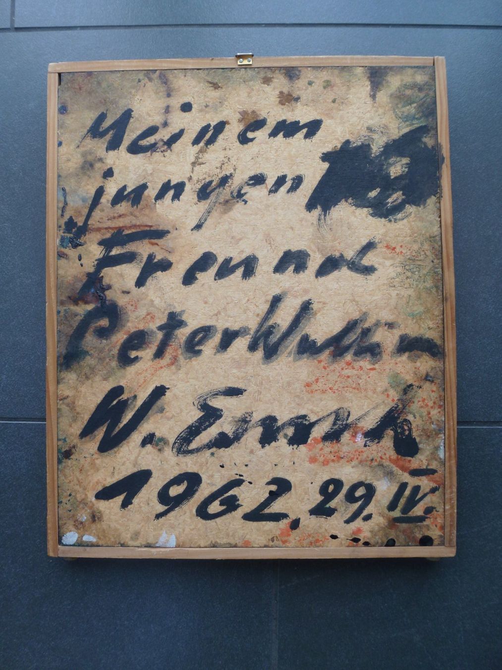 Dipinti: Abstrakte Textilcollage versilbert /   W. Emsh – Usato da Esslingen venduto da eintagammeer 6