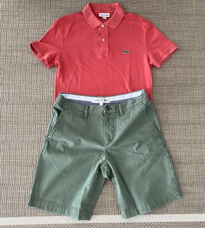 Originales Lacoste Set - Poloshirt und kurze Hosen