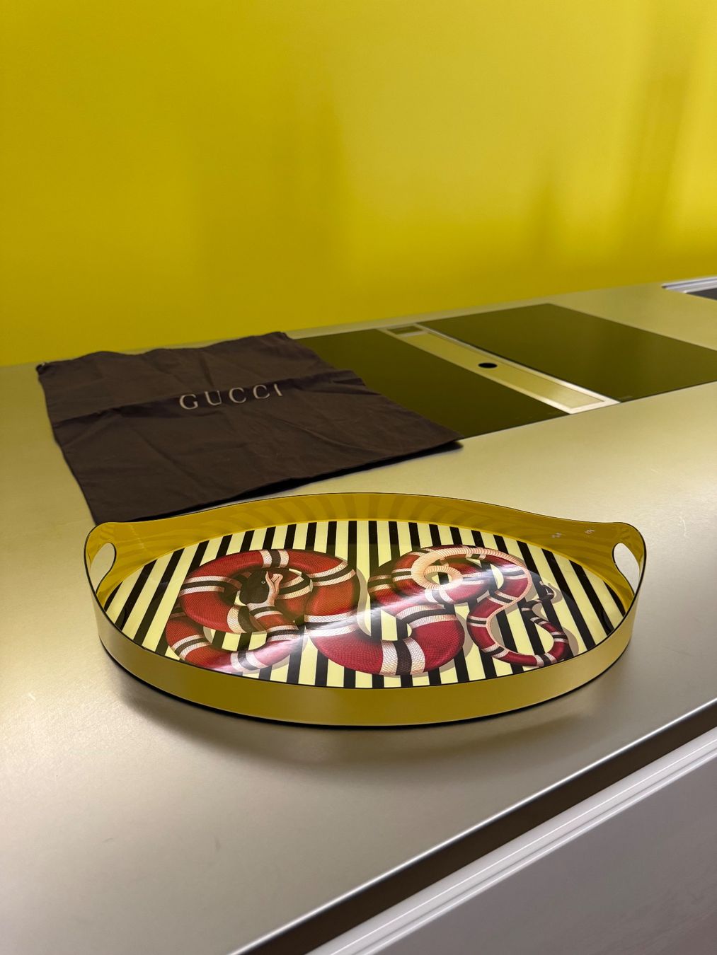 Pareti & Soffitti: Plateau GUCCI Kingsnake Oval – Nuovo (secondo la descrizione) da Fully venduto da Gaga1990 4