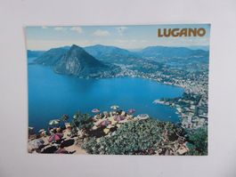 Ansichtskarte Postkarte Lugano - Sicht vom Monte Bre