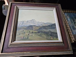 gemälde säntis von teufen aus