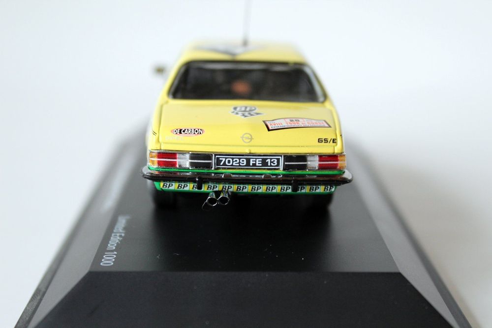 Miniature Schuco 1/43 – Opel Commodore B GS/E Rallye Tour De Corse 1974, BP