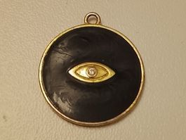Auge Fatima Schutz Anhänger Gold Halskette Ag925 aus DUBAI