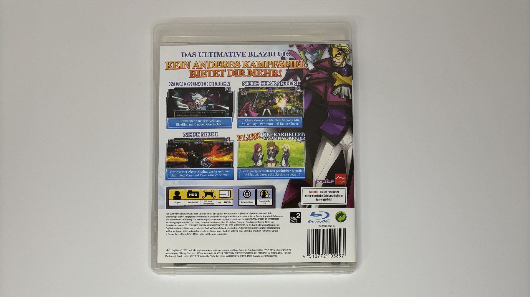 Spiele: PS3 - BlazBlue: Continuum Shift Extend – Gebraucht aus Allschwil von Bullach 2
