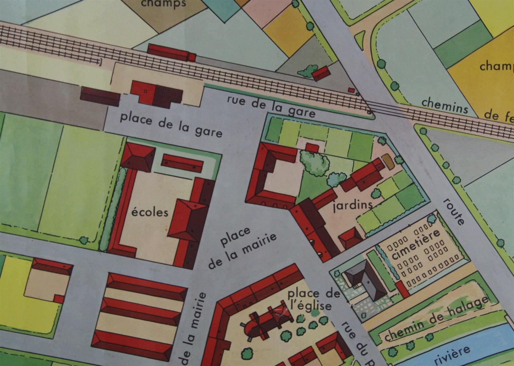 Foto & Immagini: doppel Schulwandbild "Alpen, Stadtplan" – Usato da Birrwil venduto da brandschatz_birrwil 3