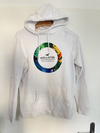 Hollister Hoodie Gr. S fit M Weiss