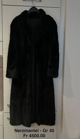 Edler Nerzmantel Pelz von Helas Zürich, Top Zustand, Gr. 40