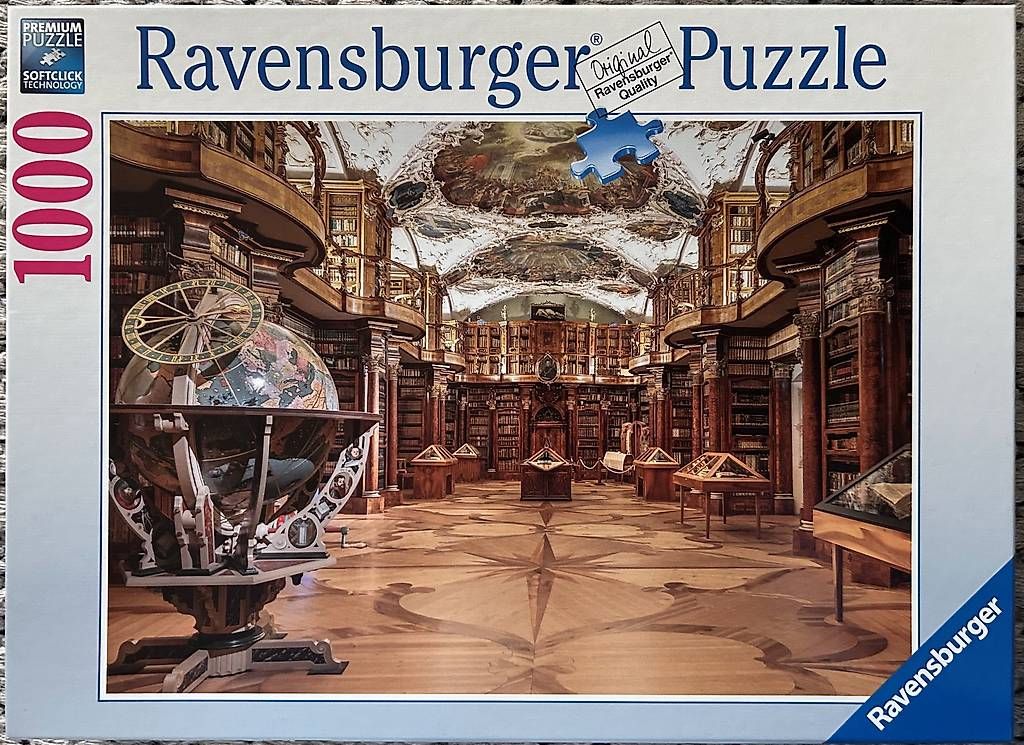 Ravensburger Puzzle: Puzzle 1000 pièces - Bibliothèque de St-Gall – Usato da Vouvry venduto da den_kry7