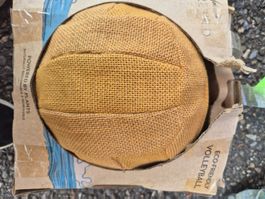 Volleyball ECO-FRIENDLY Jute Stoff braun NEU