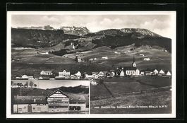 Gonten, Panorama mit Gasthaus Zur Krone