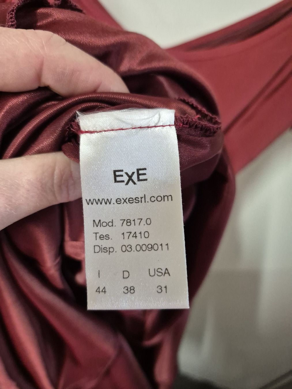 Vestiti: EXE Seidenkleid Gr.38 rot, elegant – Usato da Merligen venduto da muss_haben 7