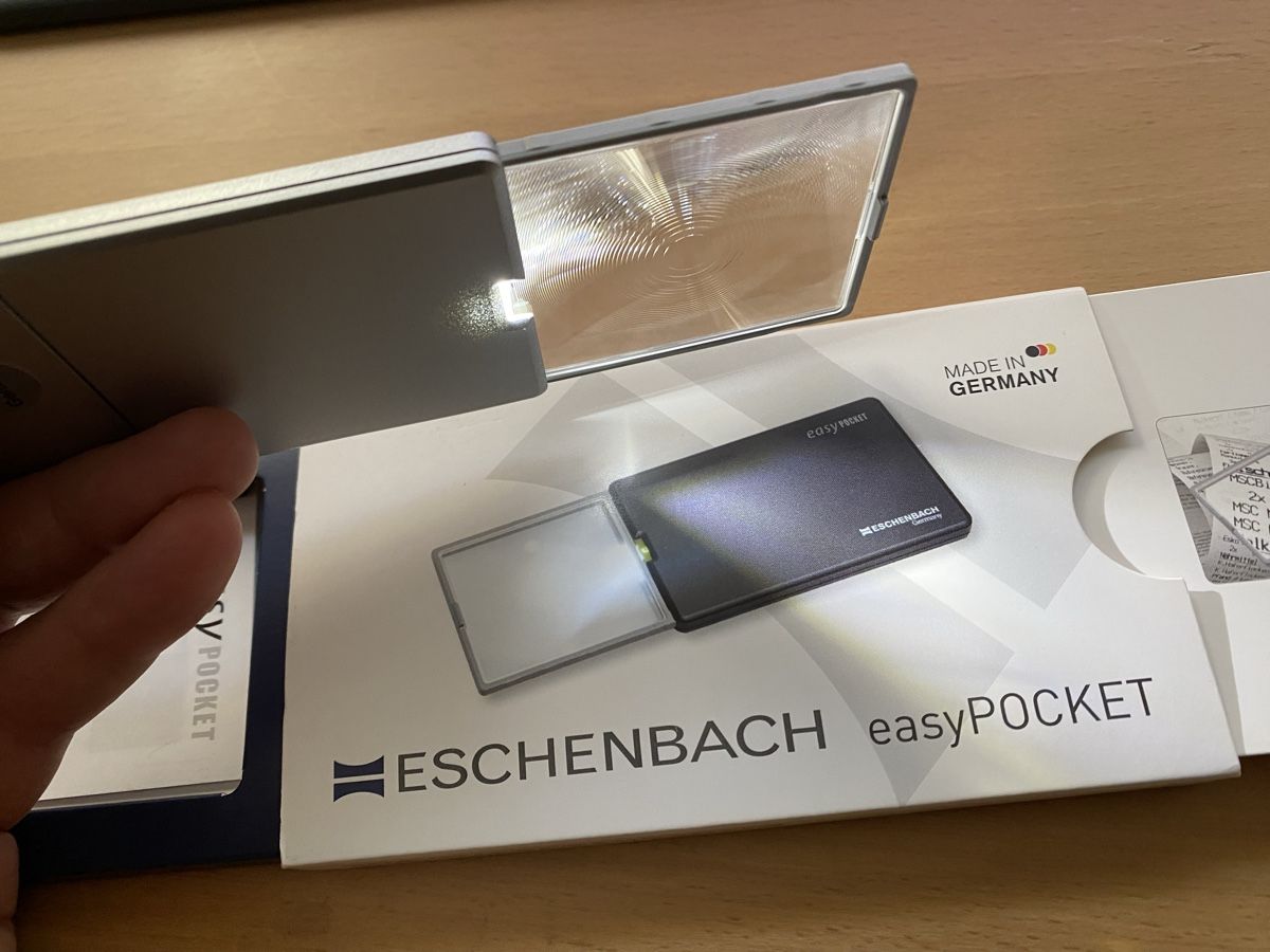 Eschenbach Sonstiges zu Optik: Eschenbach Leuchtlupe easyPOCKET 3x – Neu und originalverpackt aus Hombrechtikon von Loollaan 2