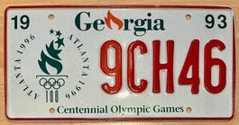 US Schild Georgia 1996 Atlanta Olympia