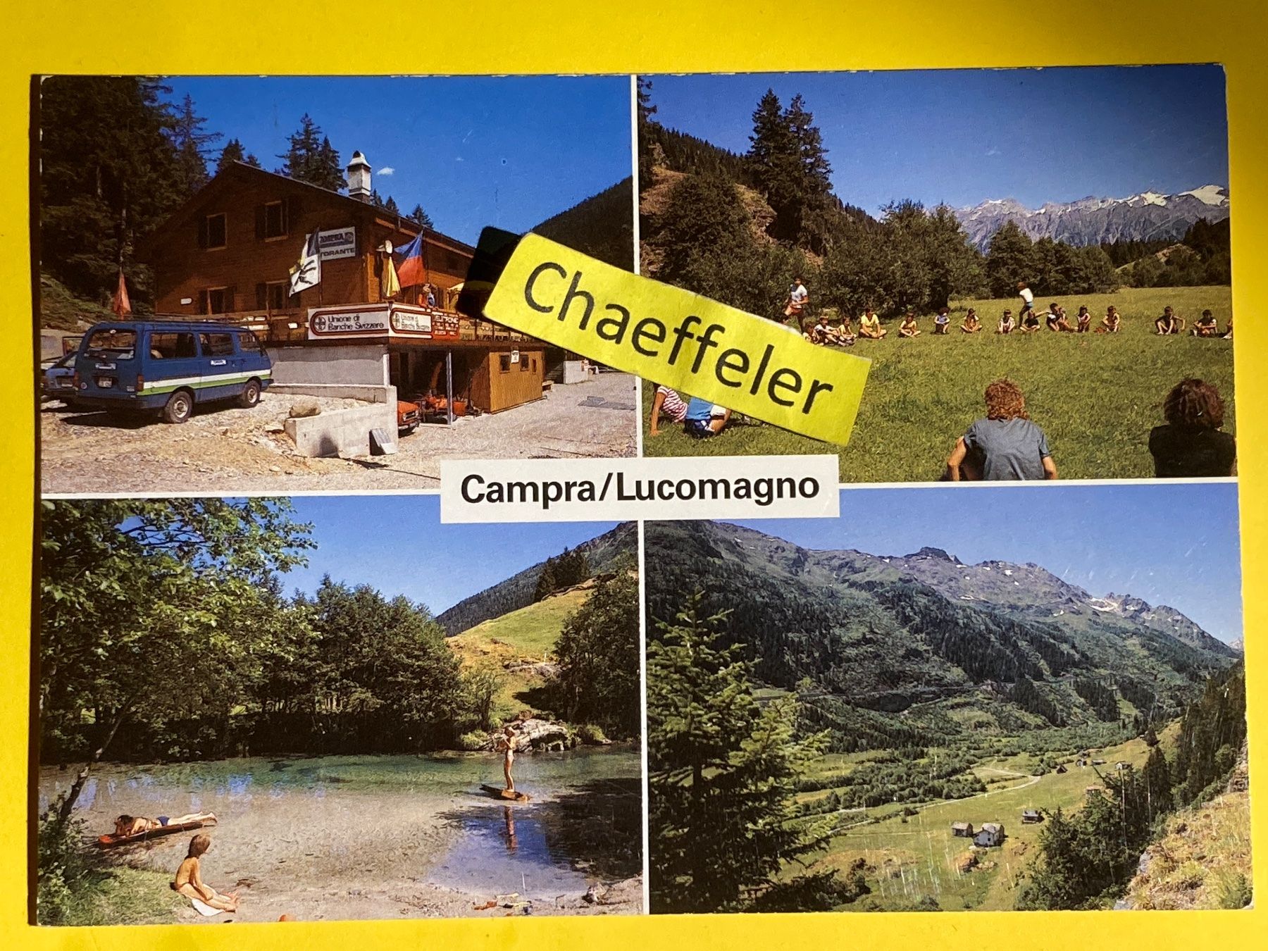 Ansichtskarten: 1992  6718 Campra/Lucomagno - Olivone – Gebraucht aus Zürich von Chaeffeler