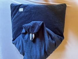 Sitzsack Nobodinoz Essaouira Velvet blau 
