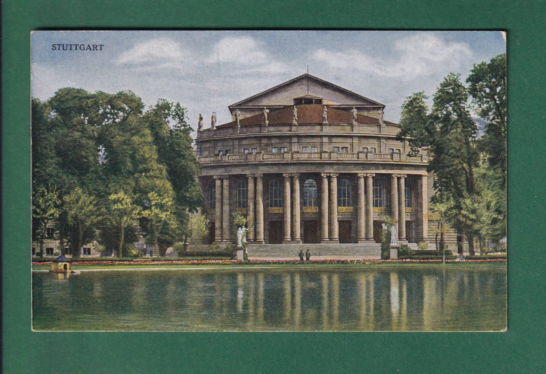 Cartoline postali: STUTTGART - Hoftheater - 1921 – Usato da Pully venduto da nicecards-shop