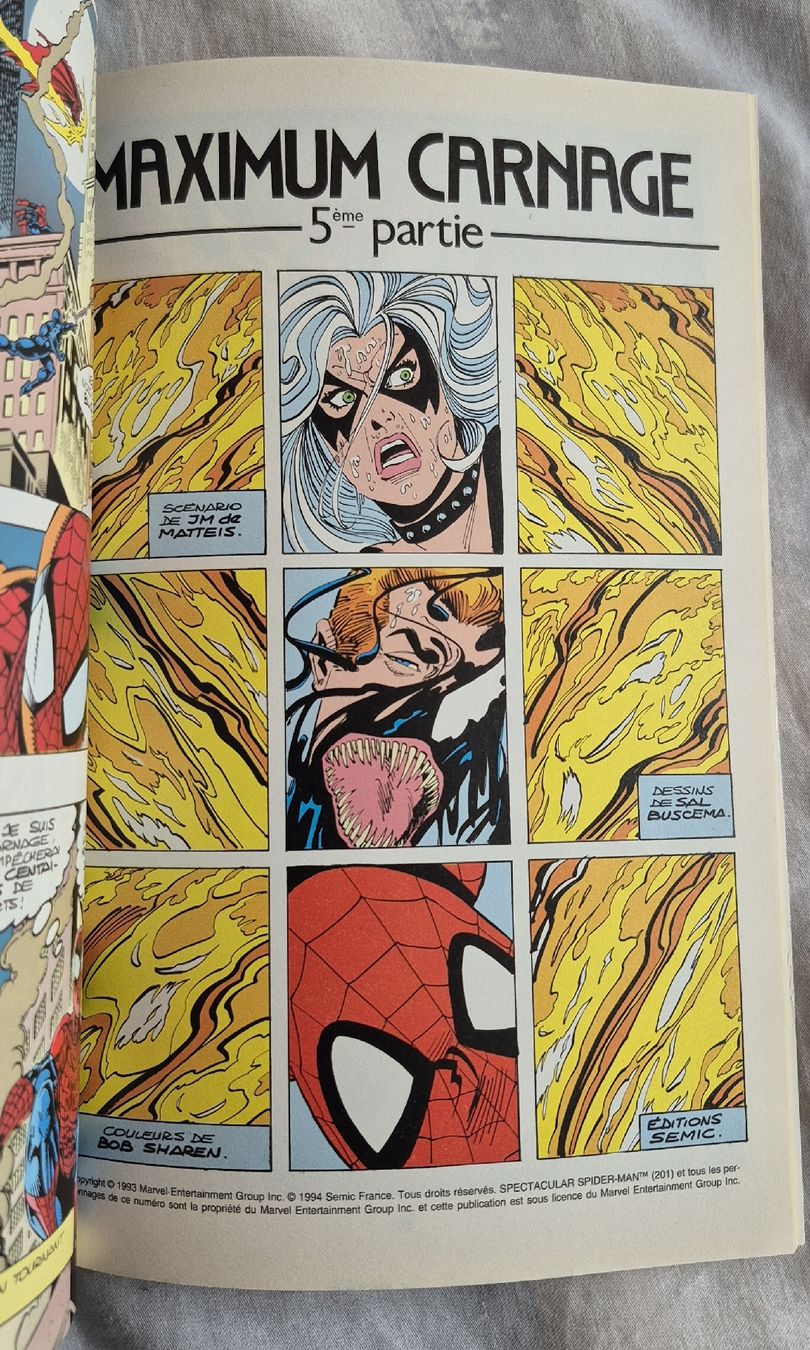 Fumetti: SPIDERMAN N°12 COMICS MARVEL SEMIC 1994 MAXIMUM CARNAGE FR – Usato da Grand-Lancy venduto da luc111 6