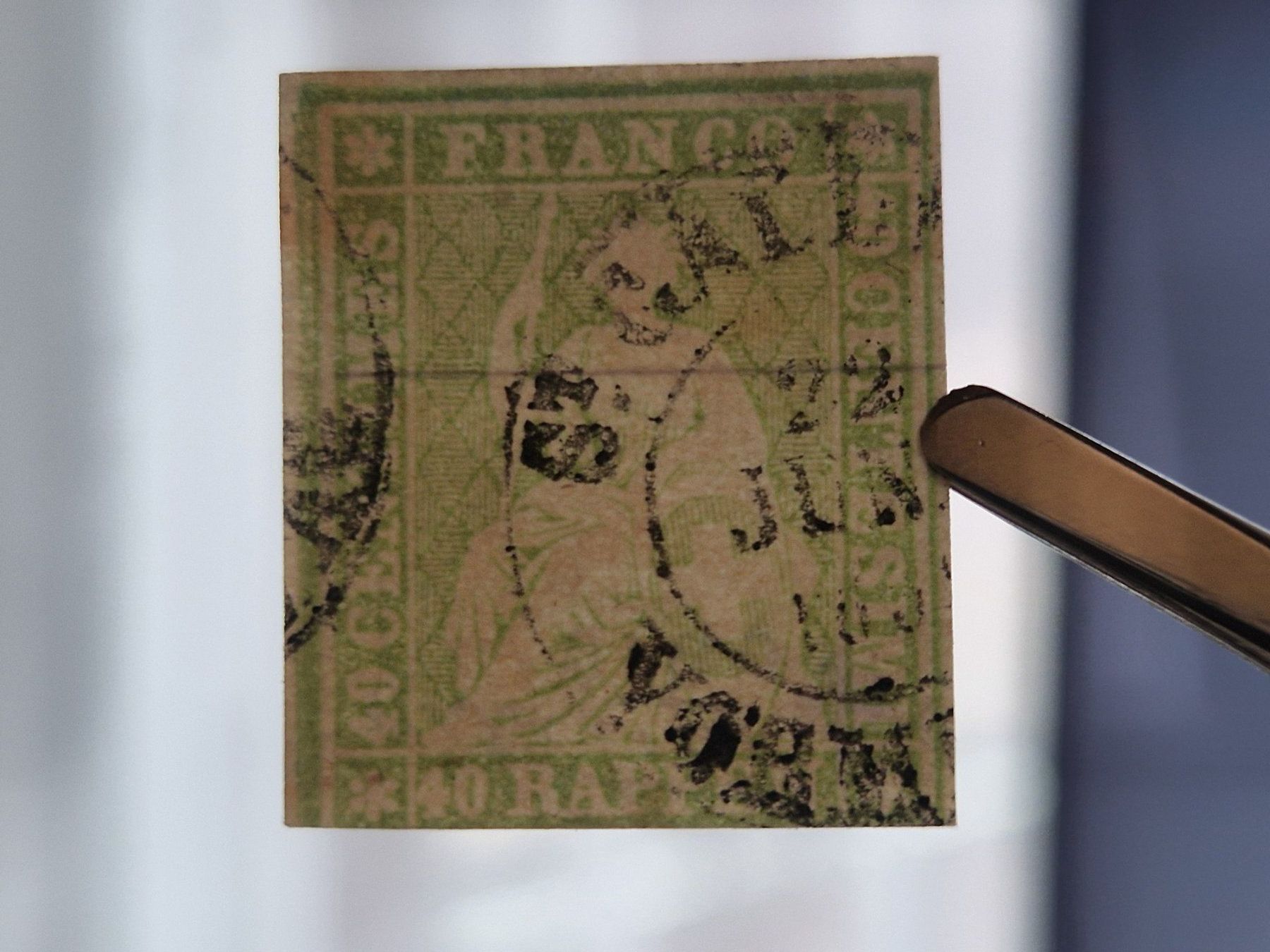 Alle Briefmarken: Strubel 26C, signiert, ab 1.- – Gebraucht aus Burgdorf von Glossy01 4
