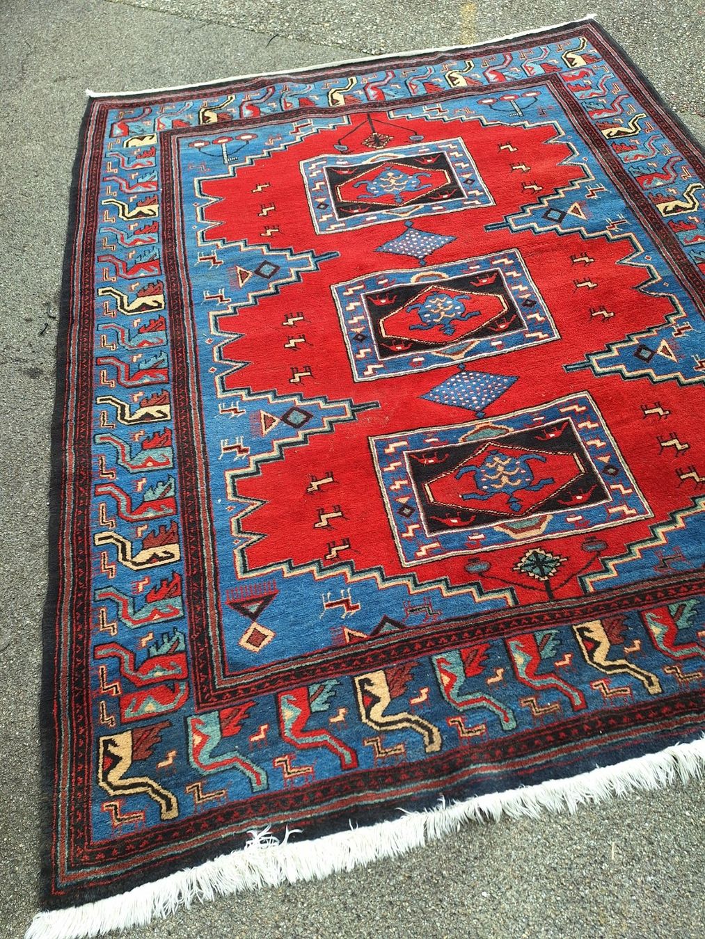 Tappeti: ORIENTTEPPICH - ROT/BLAU – Usato da Huttwil venduto da Kunterbuntli