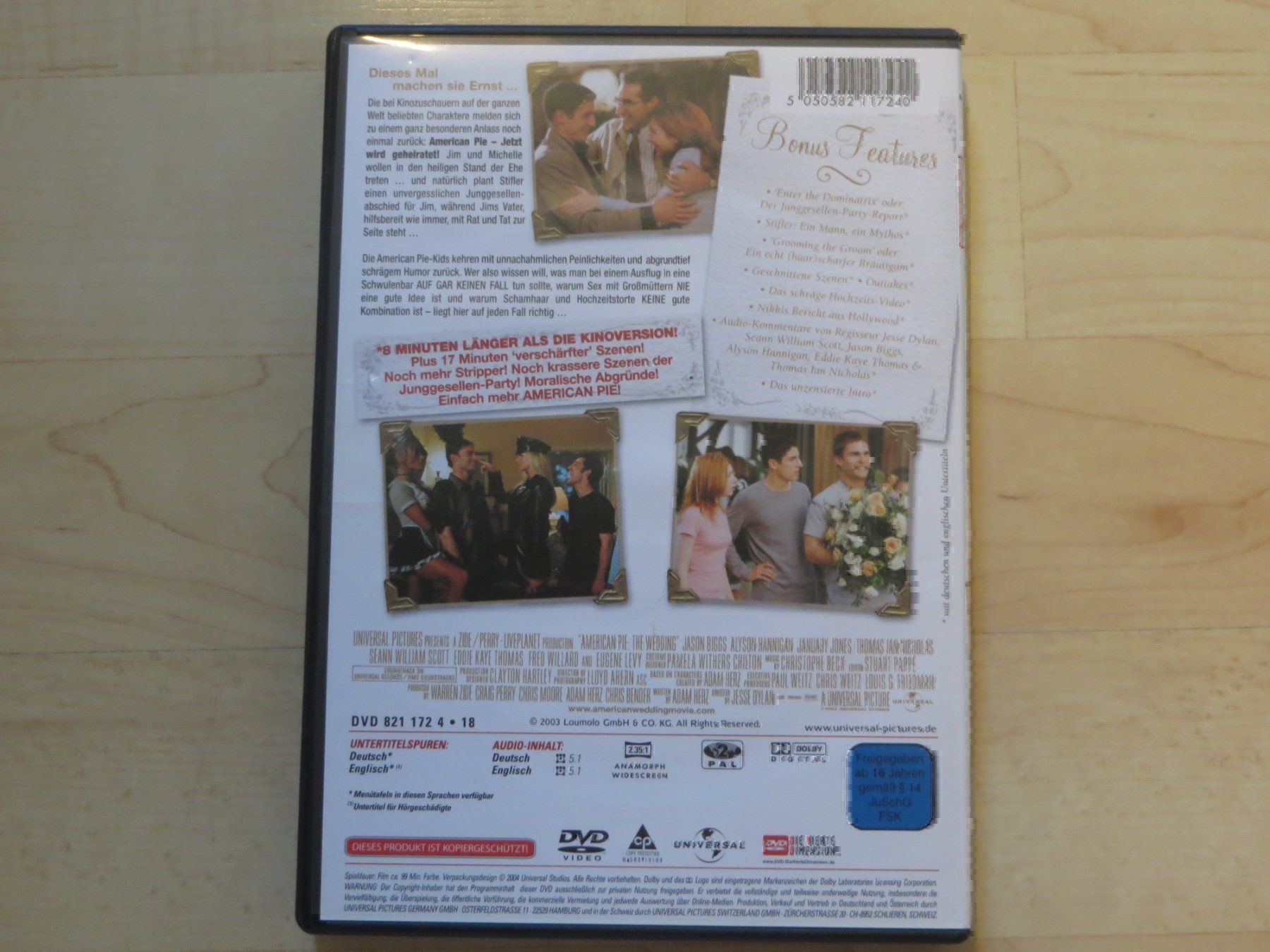 Tutti i DVDs: AMERICAN PIE  JETZT WIRD GEHEIRATET – Usato da Embrach venduto da S24ch 1