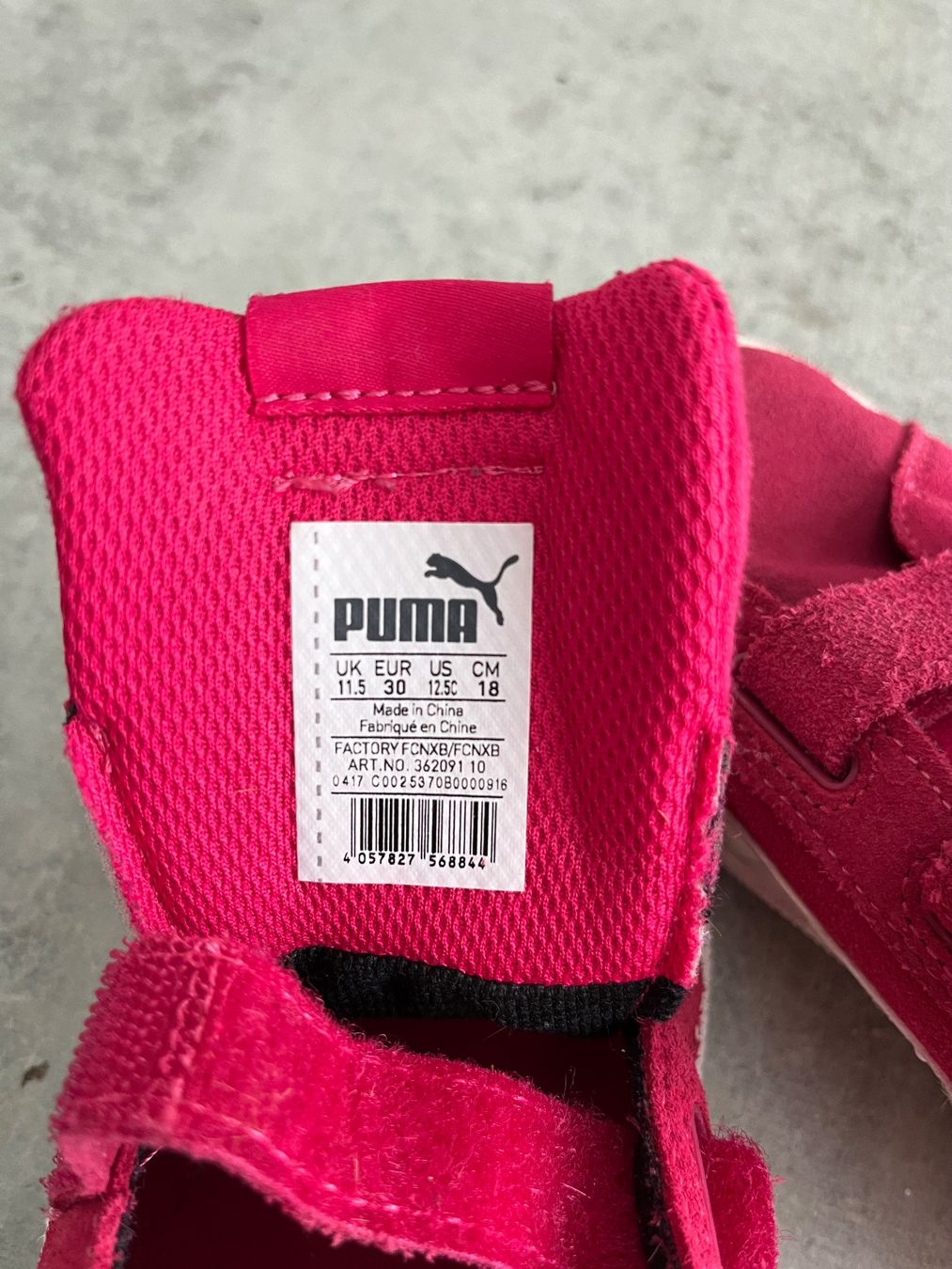Puma Scarpe per ragazzi: PUMA Sneakers Leder Gr. 30, Fuchsia – Usato da Zollikofen venduto da spunk65 5