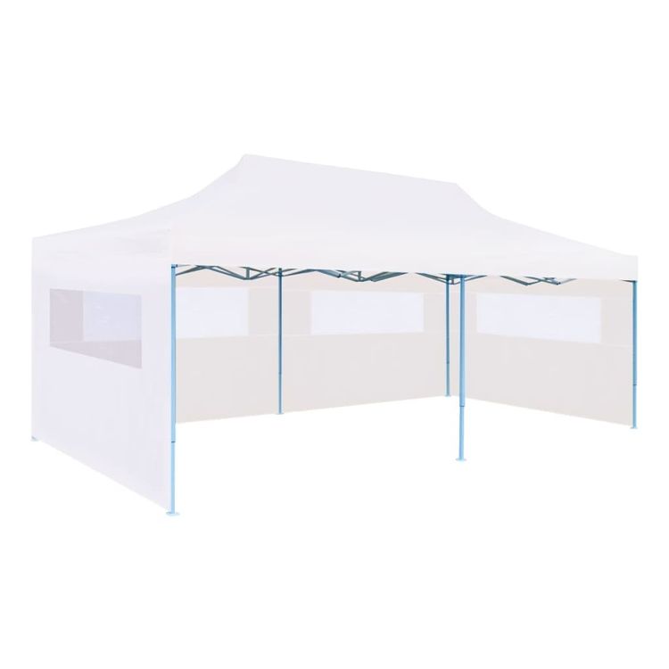 PopUp Partyzelt mit Seitenwänden Faltbar 3x6 m Stahl Weiß Kaufen auf
