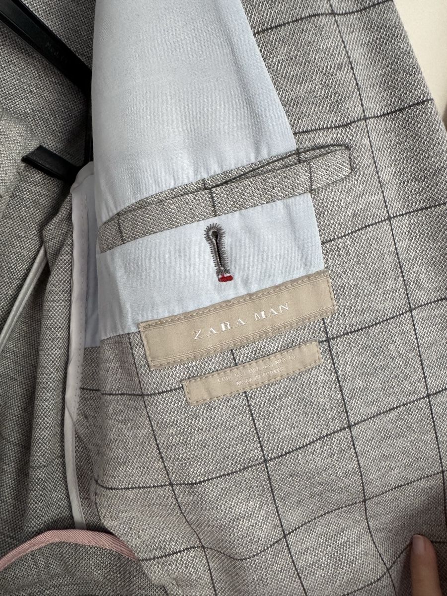 Zara Completi: Zara Man Suit checked grey  – Usato da Luins venduto da vvs_7kqr 1