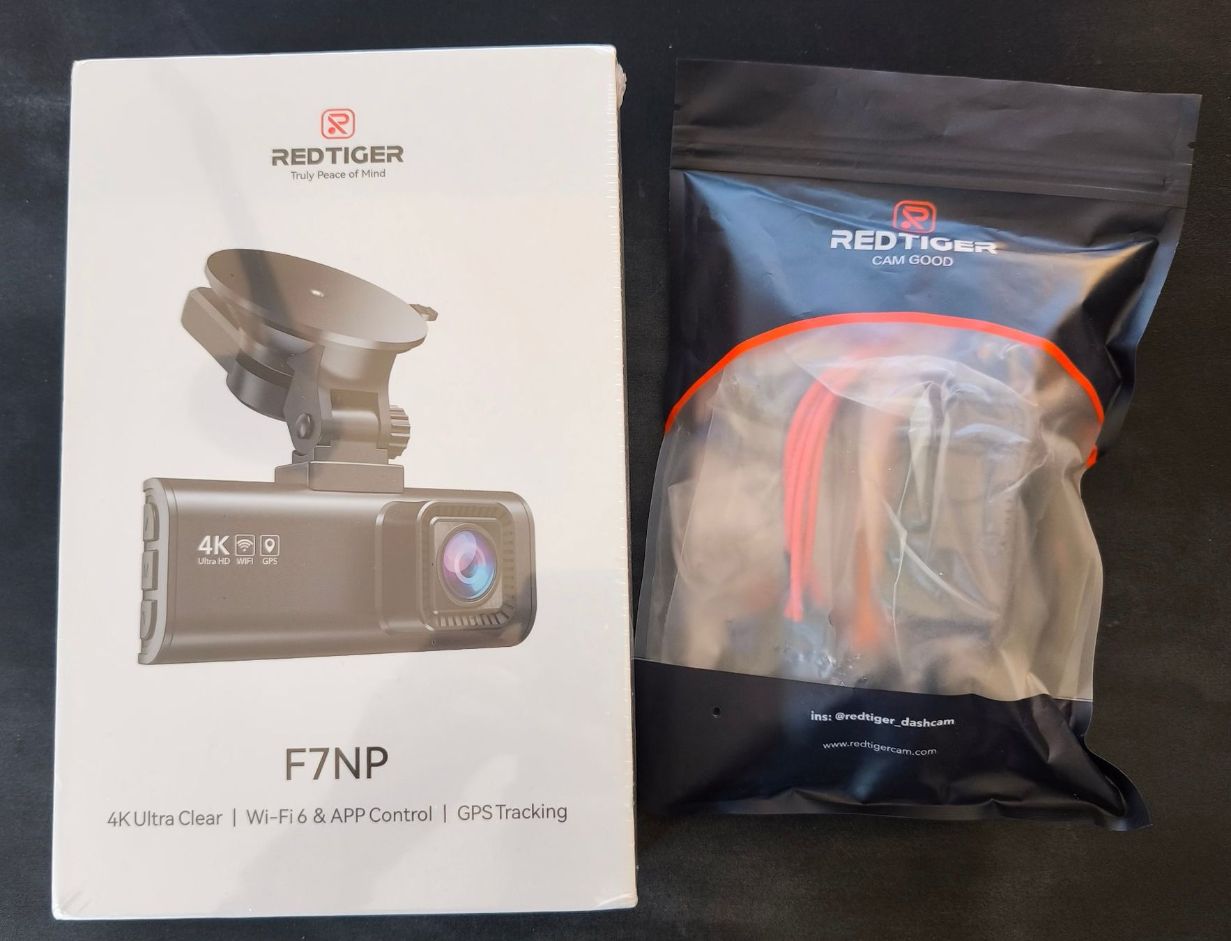 Action Cam: Dashcam Redtiger F7NP 4K + Hardwire Kit – Nuovo e nell'imballaggio originale da Bulle venduto da jsu_9xtb