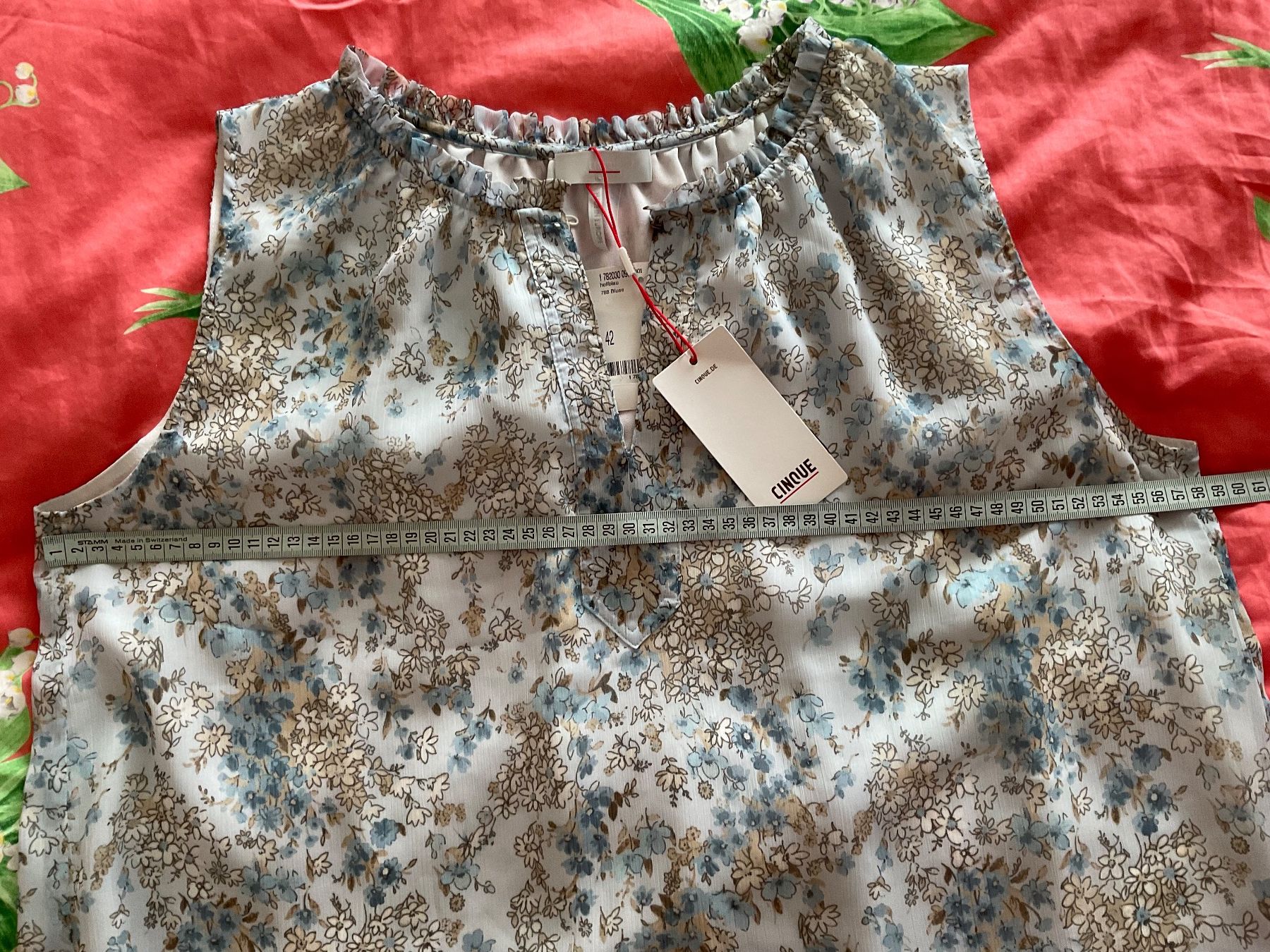 Cinque Camicette: CINQUE Bluse Top Gr 42 hellblau NEU NP 120 – Nuovo e nell'imballaggio originale da Urdorf venduto da alda02 6