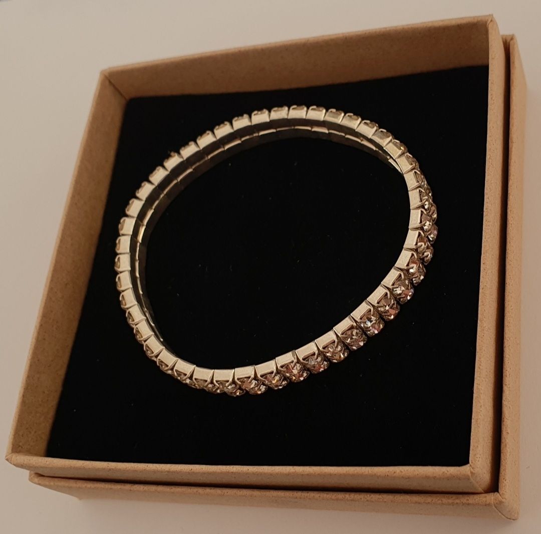 Bracciali & Braccialetti: Glitzer Armband Silber – Nuovo (secondo la descrizione) da Wetzikon ZH venduto da FundusFuchs 1