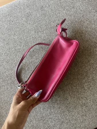 Handtasche Leder Pink Damen Tasche klein