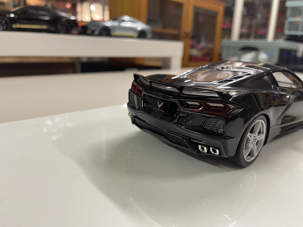 Chevrolet Modellautos: Schwarze Corvette Stingray C8 Modellauto 1:18 TOP SPEED – Neu (gemäss Beschreibung) aus Siebnen von speedy63 7