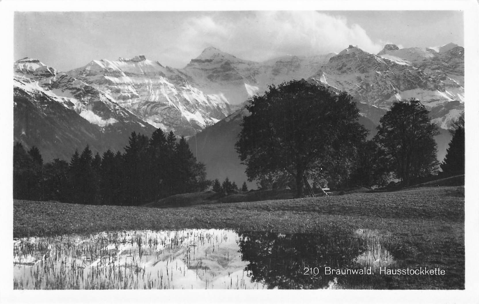 Cartoline postali: Braunwald hausstockkette – Usato da Biasca venduto da Blenio71