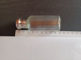 Antiker Parfümflakon/Reisecologne–Glas & Metall um 1910/1920