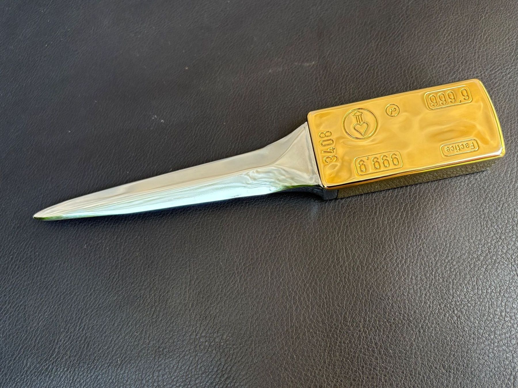 Altro materiale per ufficio: Brieföffner / Briefbeschwerer Goldbarren – Usato da Wil SG venduto da rolandsflohland