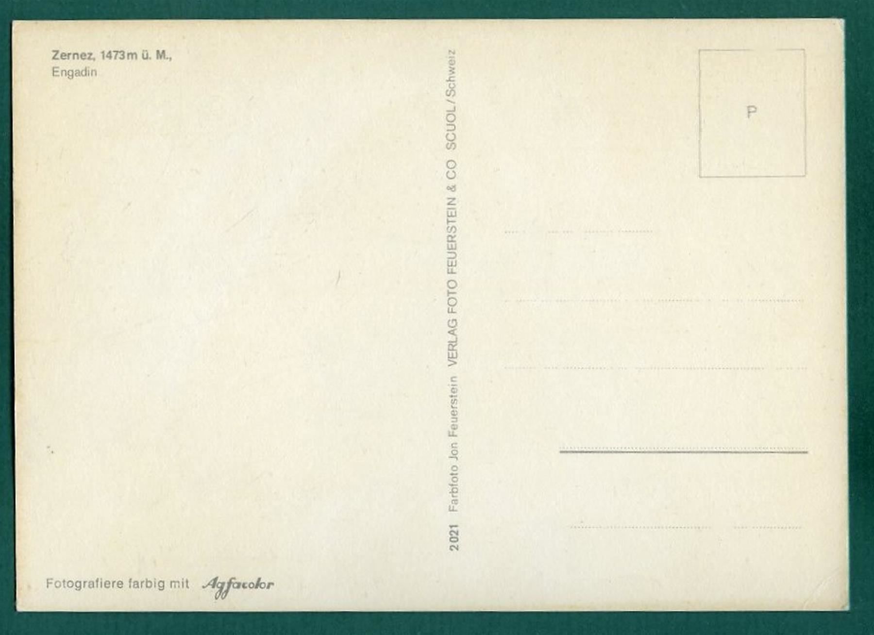 Cartoline postali: Zernez, Engadin, 3 Ansichten, ungelaufen, Grossformat – Usato da Sargans venduto da Hausi1951 1