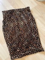Leopard Samt Rock Skirt jupe animal print
