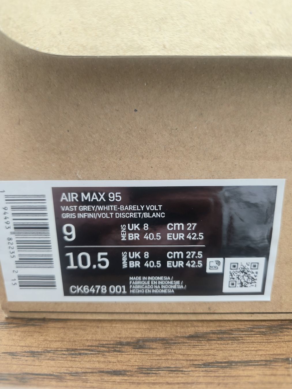 Nike Scarpe da uomo: Nike Air Max 95 sneaker, neu, Gr. 42.5 UK8 – Nuovo e nell'imballaggio originale da Winterthur venduto da DC2005 4