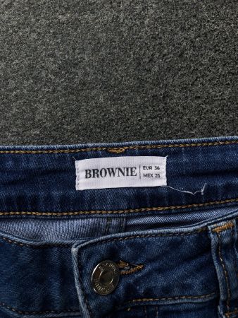 Brownie Jeans, Wide Leg mit Nieten