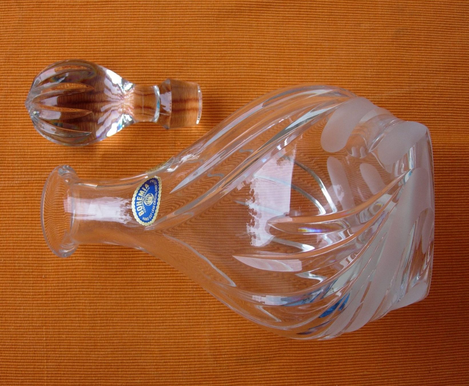 Caraffe: Kristallkaraffe Bohemia – Usato da Basel venduto da Grbina64