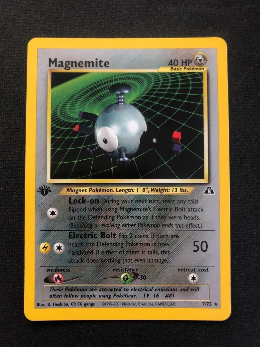 Cartoline: Magnemite 1.Edition Holo Neo Discovery – Usato da Dornach venduto da presidium