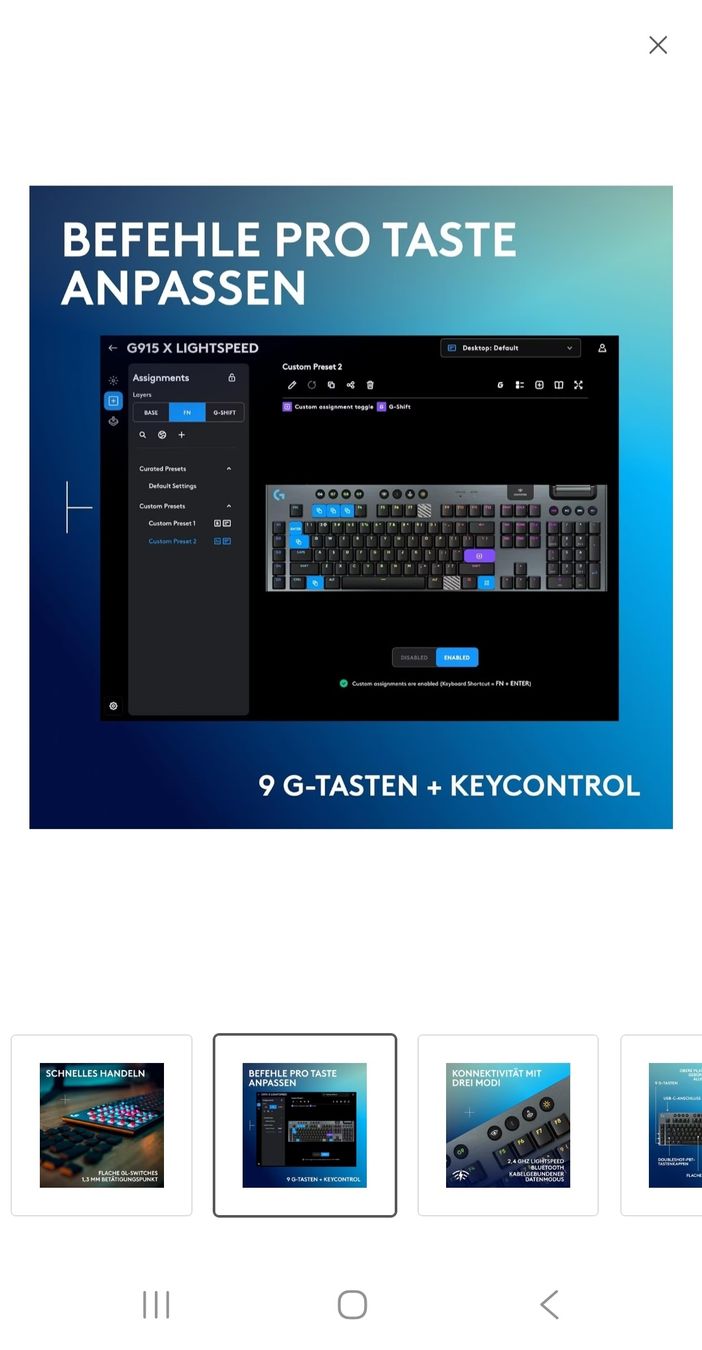 Logitech Tastaturen: Logitech G915 X LIGHTSPEED – Neu (gemäss Beschreibung) aus Ennetmoos von Bricks_and_more 5
