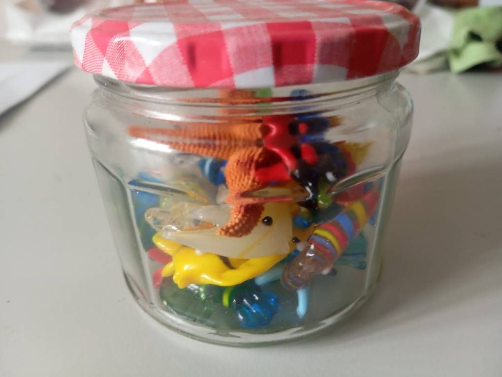 Alle Dekorationen: 10 Deko Glasfische 5 Glasbonbons – Gebraucht aus Basel von Petergunn 2