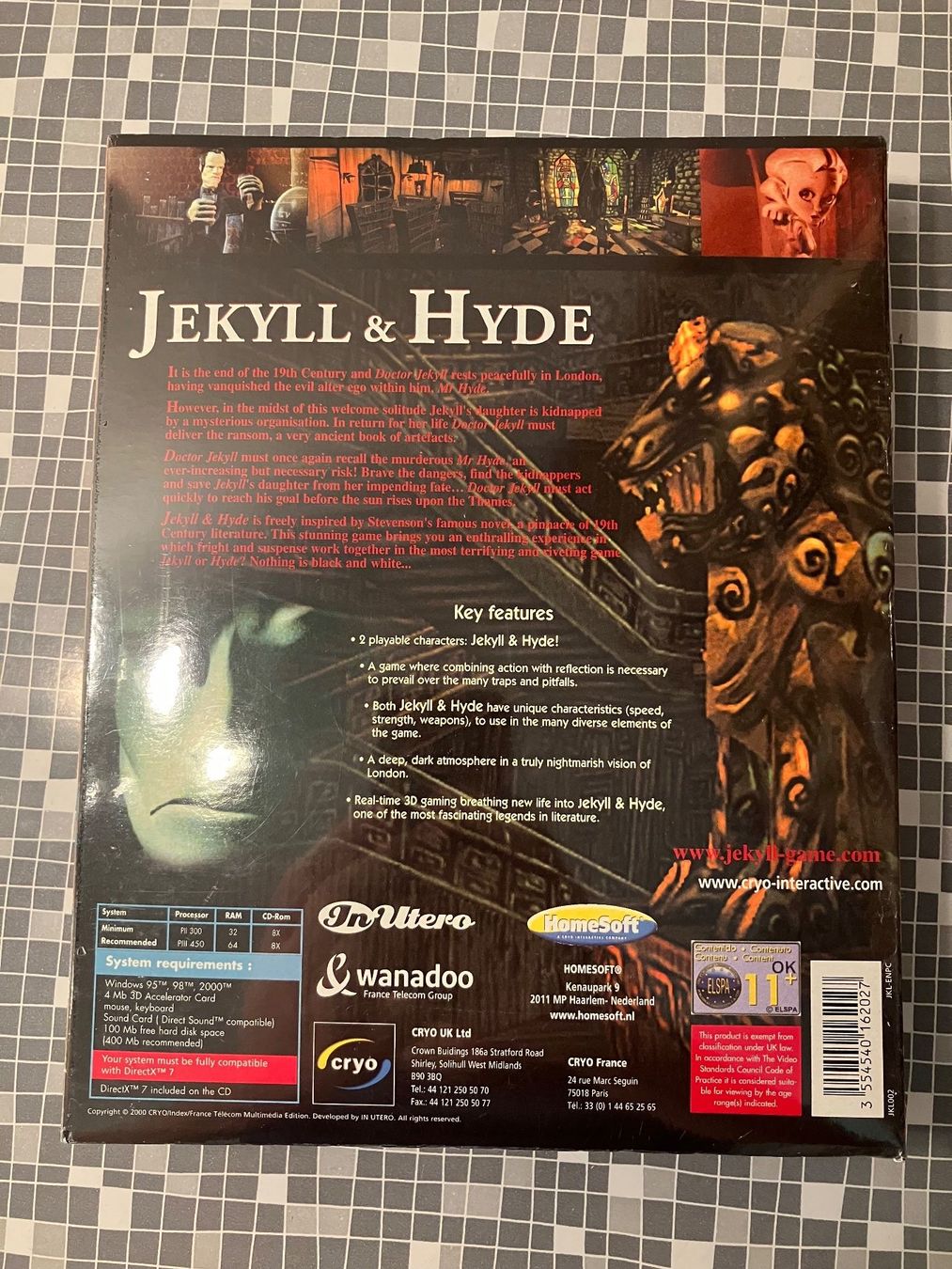 Giochi: Jekyll & Hyde - PC Big Box (2000, sealed, engl.) – Nuovo e nell'imballaggio originale da Winkel venduto da Asdas87 2