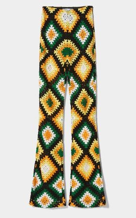 Hot!!! Kombi Hose + Top Strickhose Pantalone gehäckelt Gr.XS