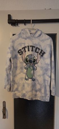 Kapuzenpullover Stitch Disney blau weiss guter Zustand