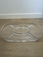 Servierteller aus Glas mit 5 Fächern in gutem Zustand