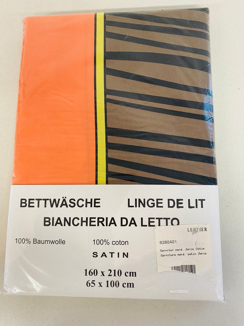 Biancheria da letto: Bettwäsche Set, 100% Baumwolle/Satin – Nuovo e nell'imballaggio originale da Niederhelfenschwil venduto da Chleeblatt1938 1